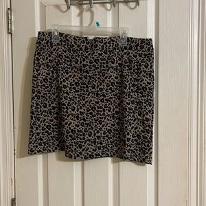 LOFT Leopard Print Skirt